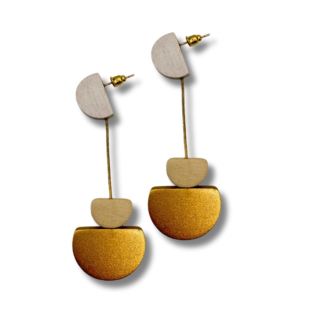 Orecchini legno pendenti leggeri Kira metallic-orecchini-EW-Bijondo