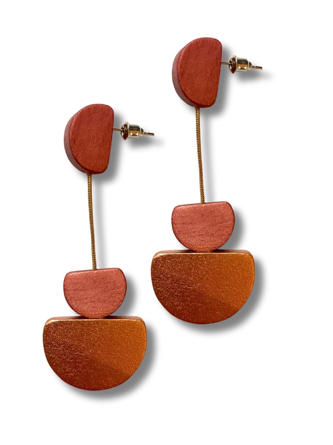 Orecchini legno pendenti leggeri Kira metallic-orecchini-EW-terra-Bijondo