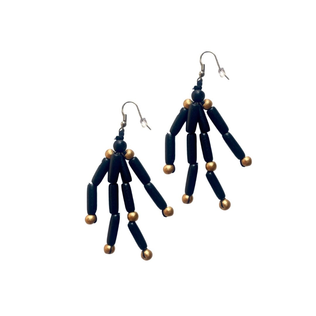 Orecchini legno Ophelia - nero - Bijondo