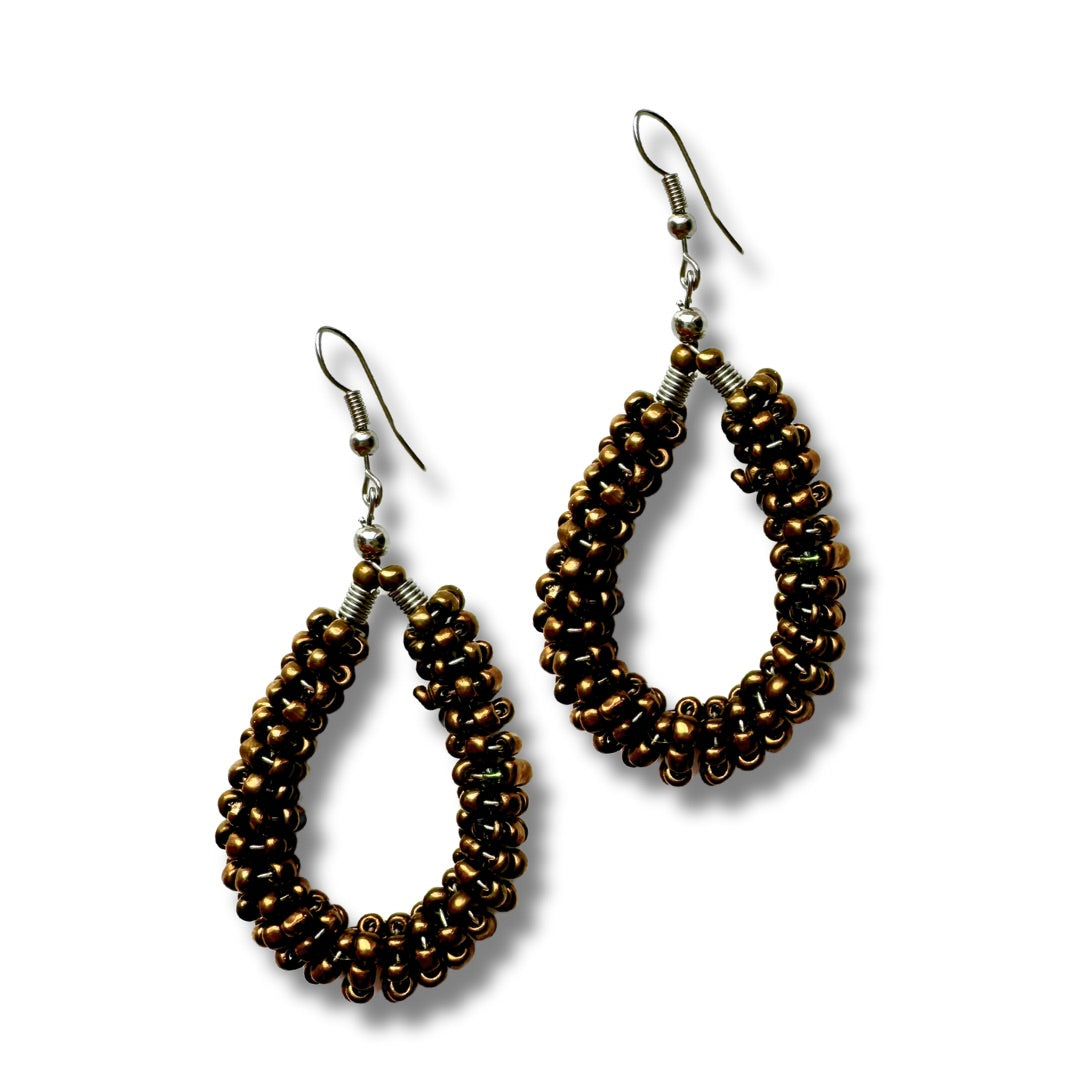 Orecchini perline di vetro Lara-orecchini-Bijondo-Oro-Bijondo