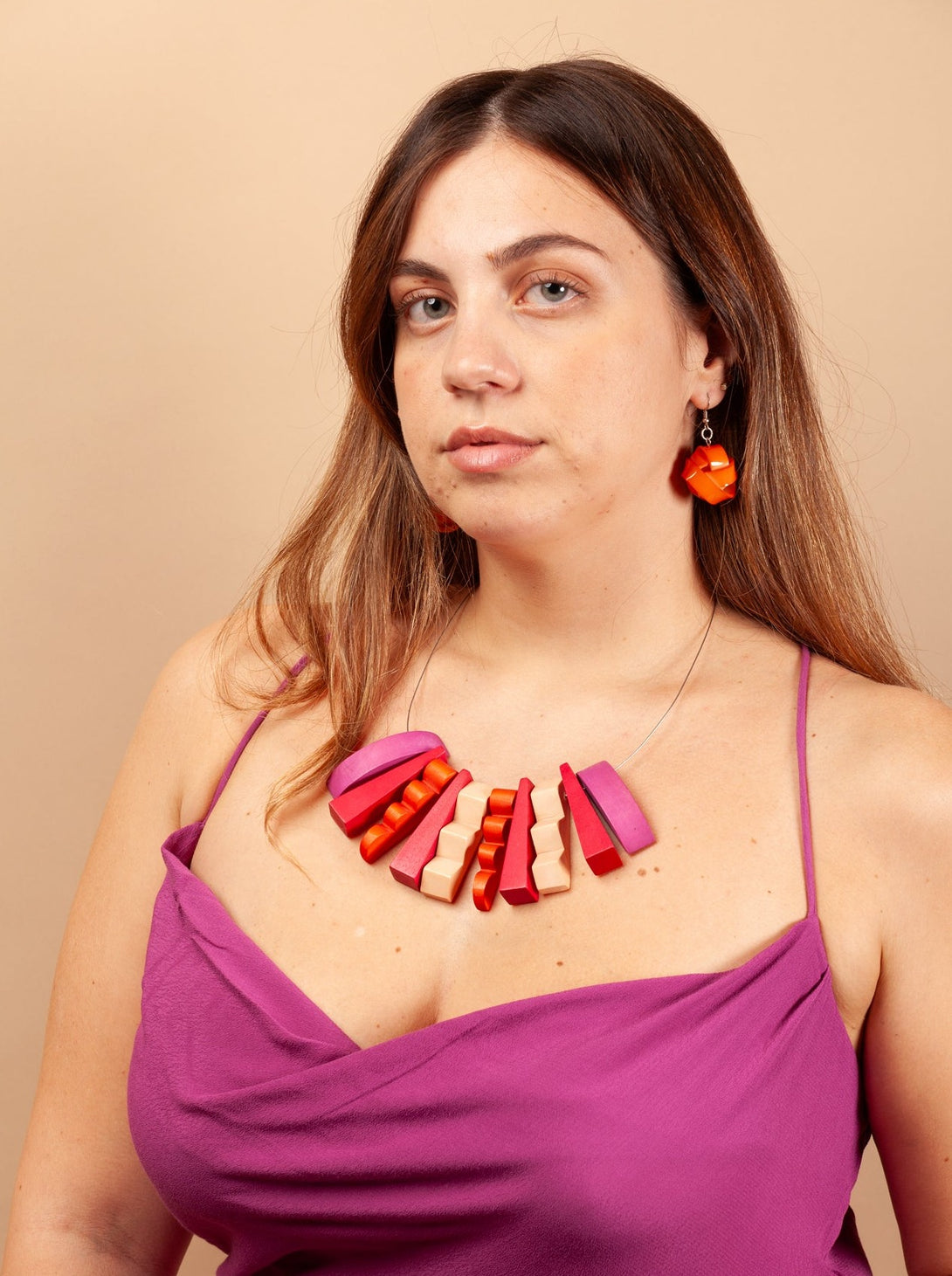 Orecchini resina Tilly-orecchini-Bijondo-arancione-Bijondo