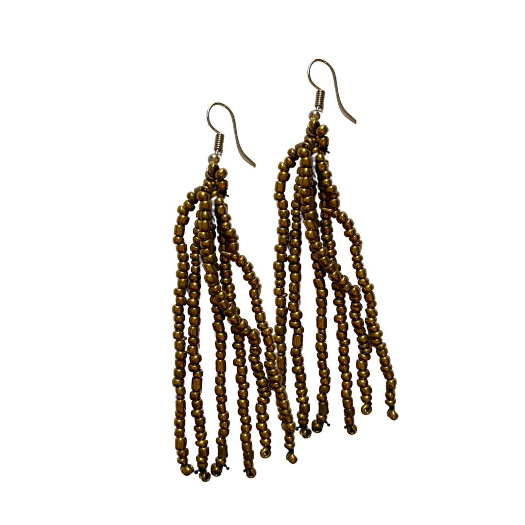 Orecchini vetro Leila - oro - Bijondo