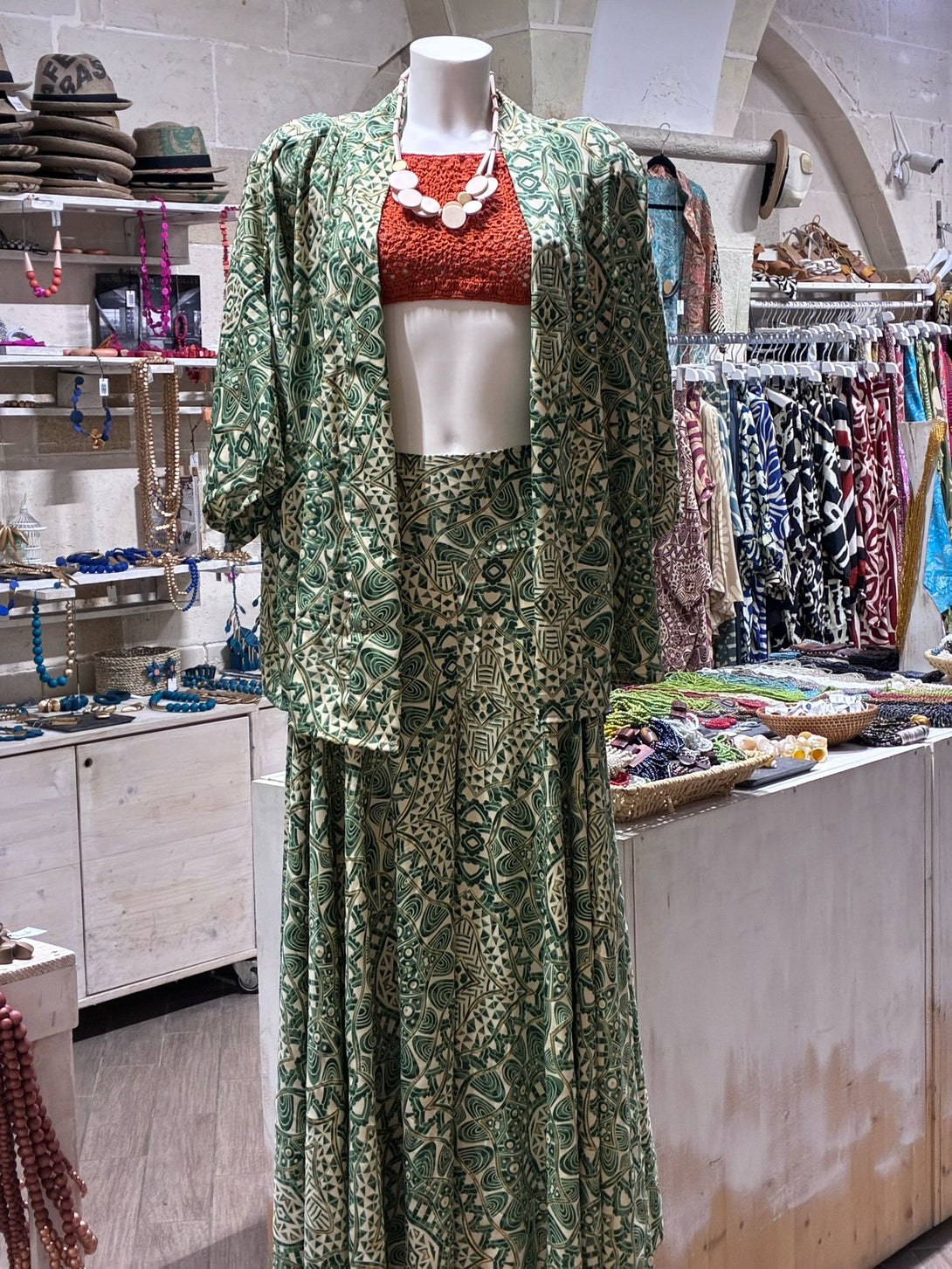 Pantagonna vita alta seta Margherite metallic-Pantaloni-WhyY-Bijondo