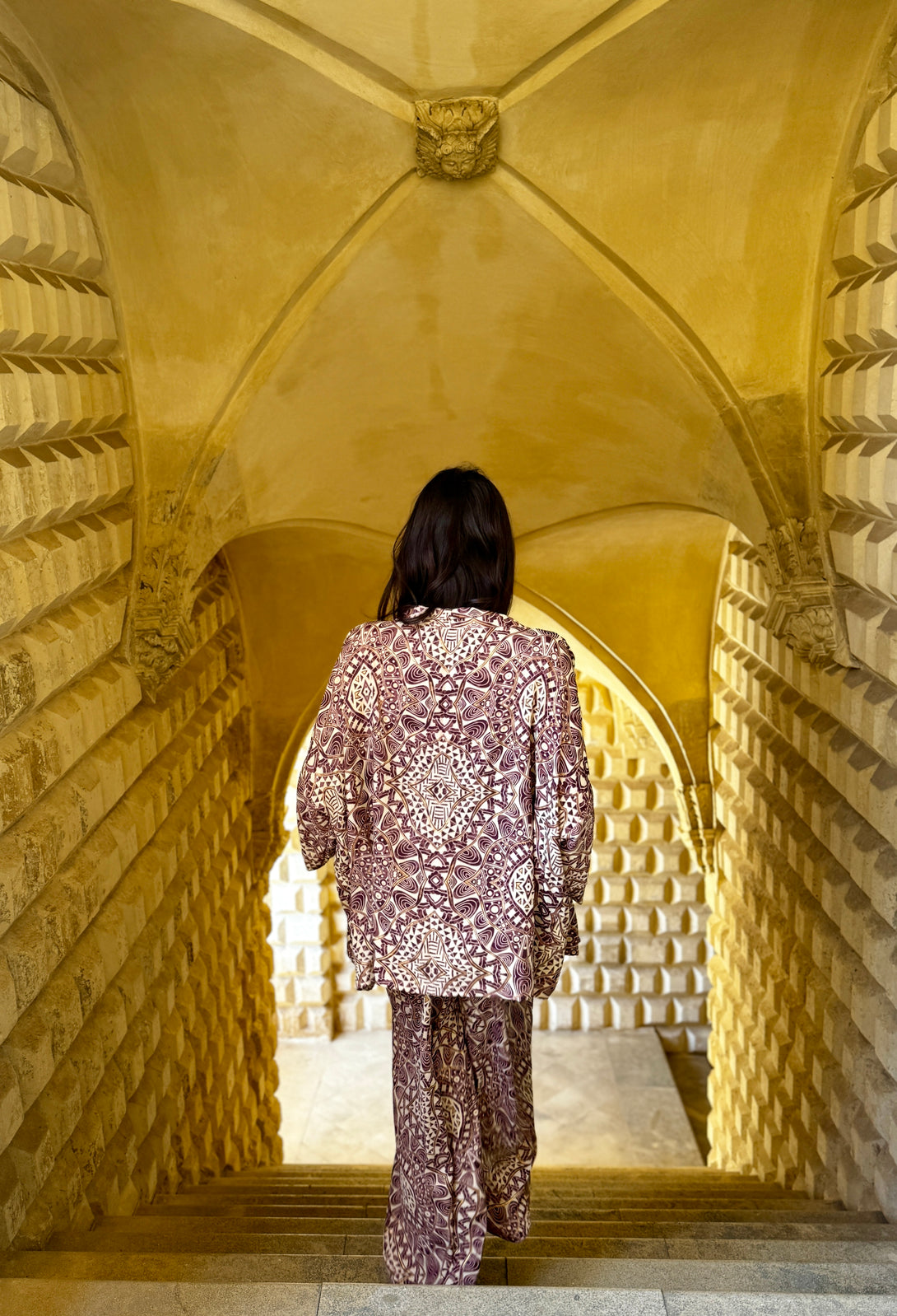 Pantagonna vita alta seta Margherite metallic-Pantaloni-WhyY-Bijondo