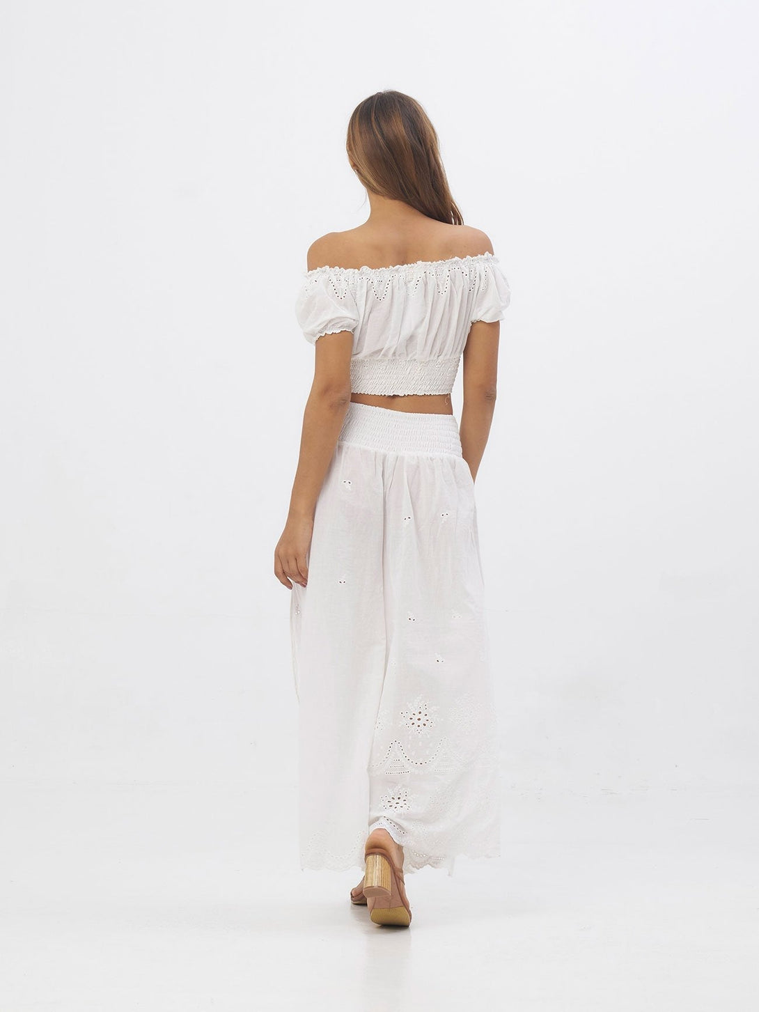 Pantaloni Abigail bianco taglia unica 