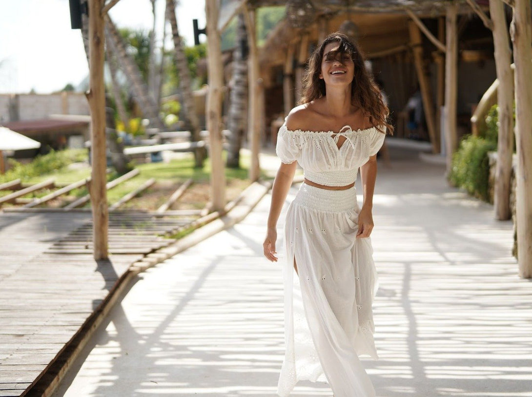 Pantaloni Abigail bianco taglia unica 