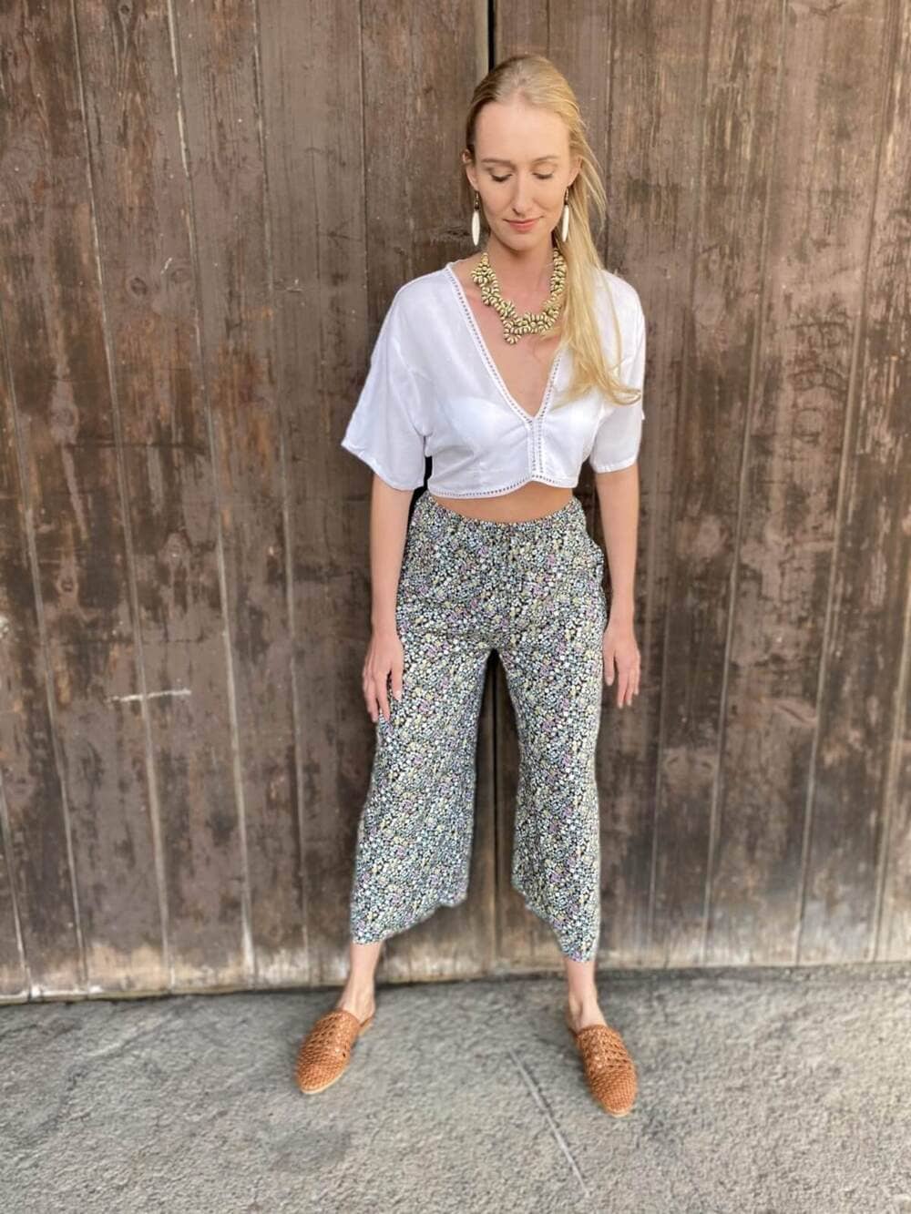 Pantaloni Blondi - little Flowers - Bijondo