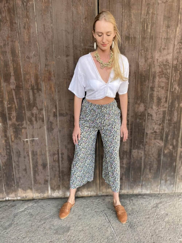 Pantaloni Blondi - little Flowers - Bijondo