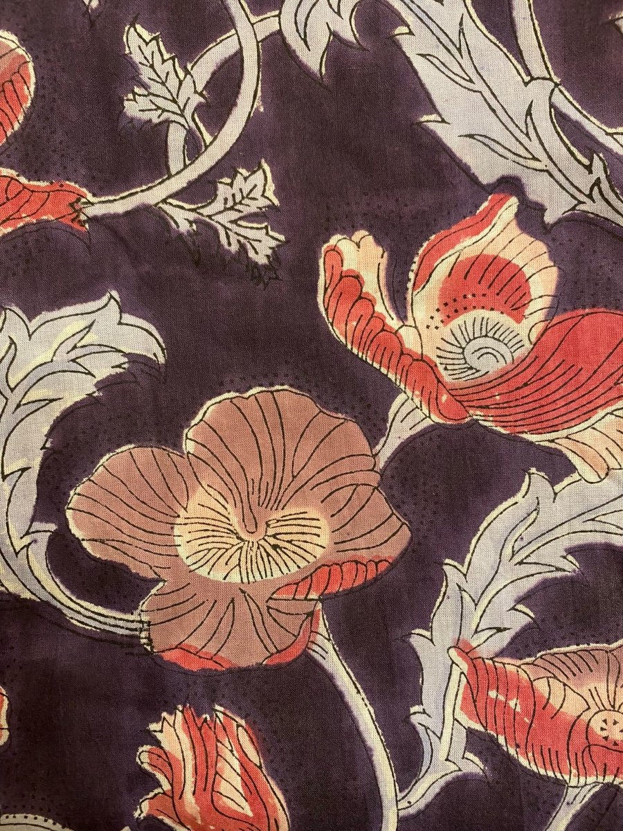 Pantaloni Kamal Blockprint - rosa - Bijondo