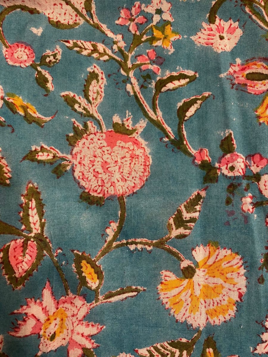 Pantaloni Kamal Blockprint - rosa - Bijondo