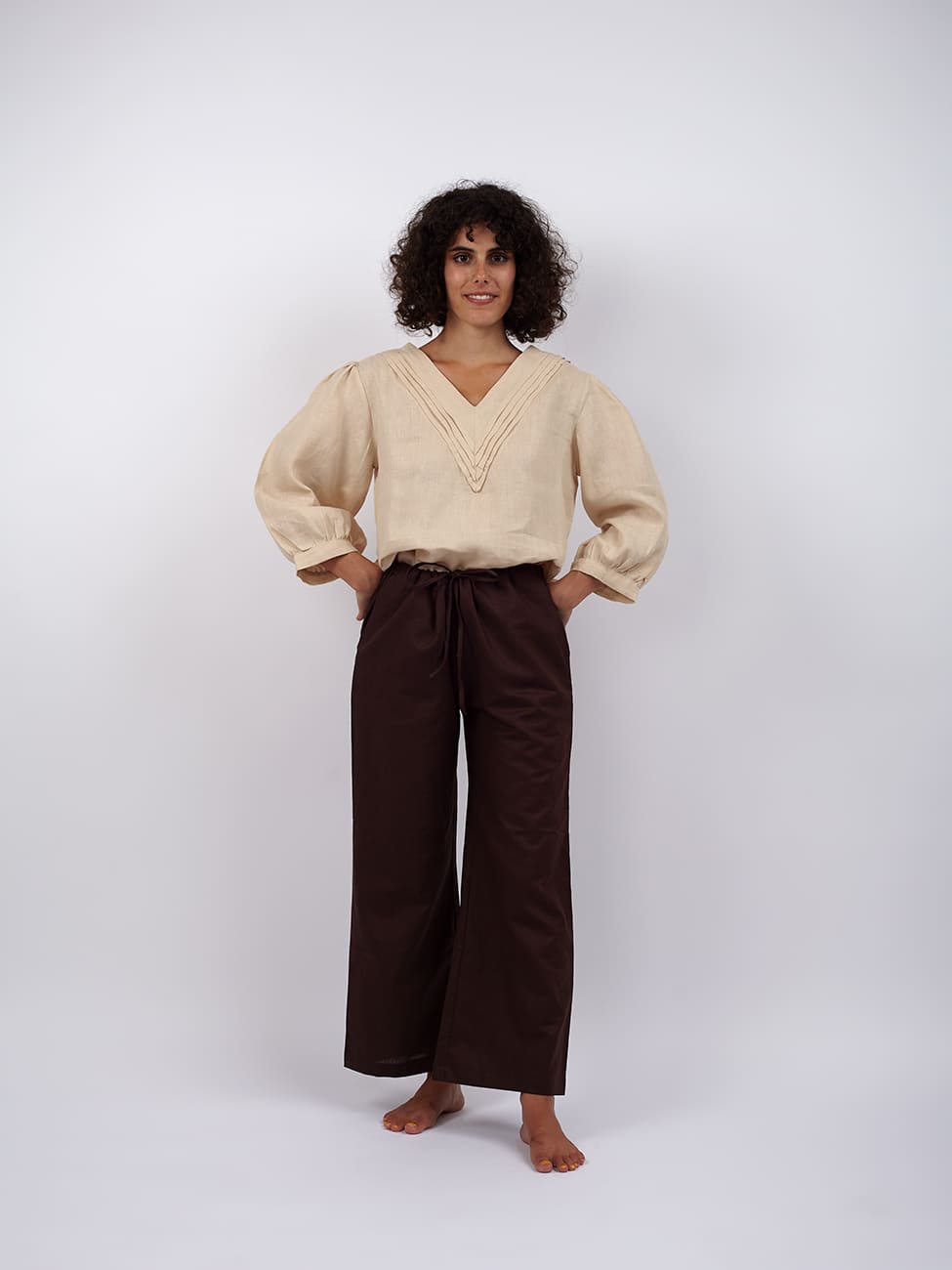 Pantaloni Kamal - marrone - Bijondo