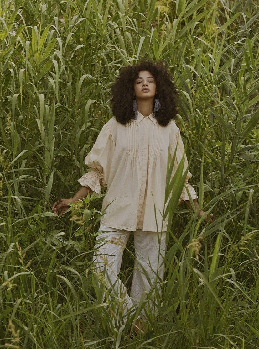 Pantaloni Kamal - beige - Bijondo