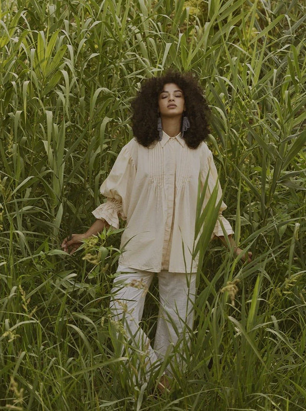 Pantaloni Kamal - beige - Bijondo