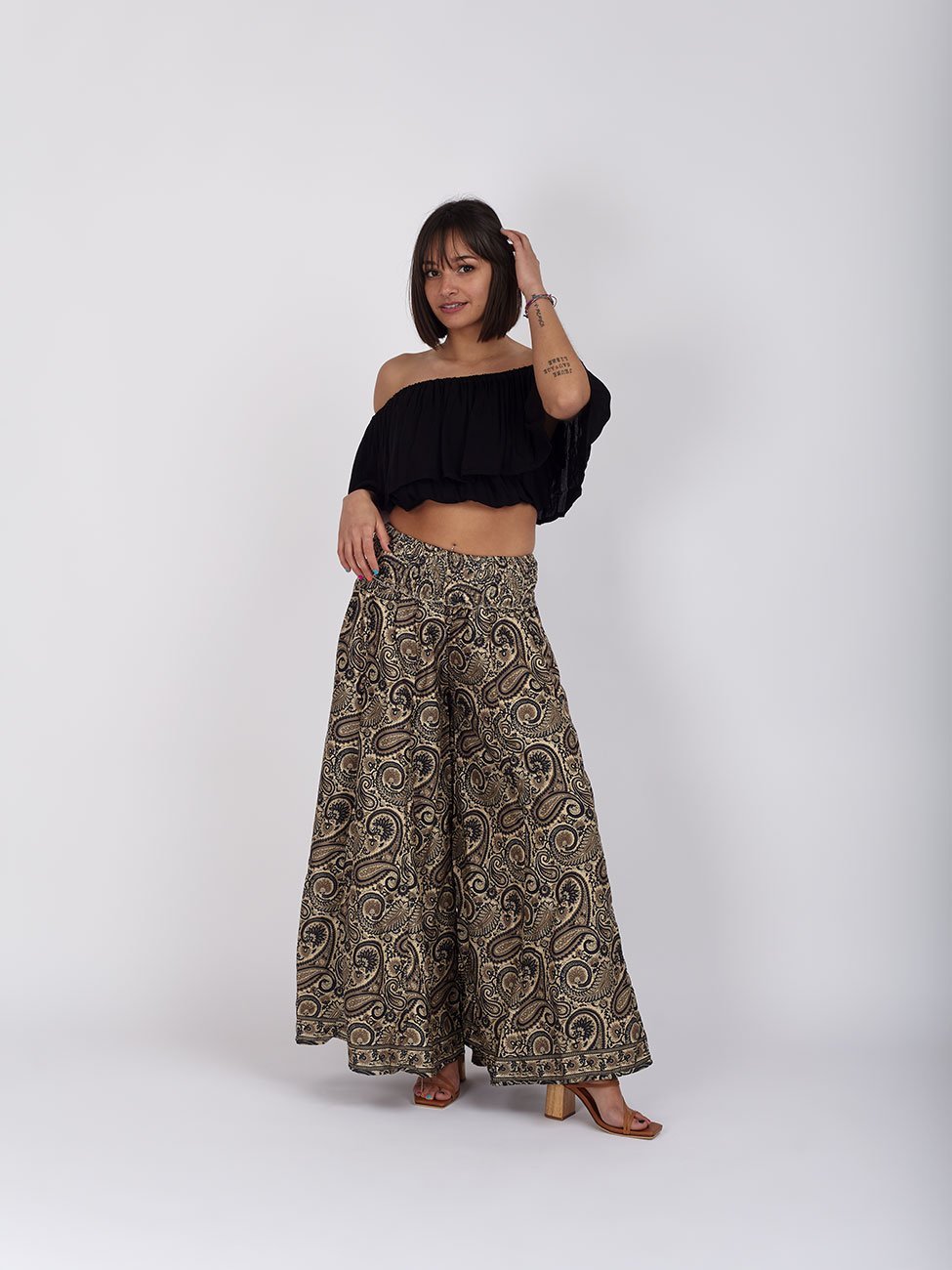 Pantaloni Raffaela - sabbia - Bijondo