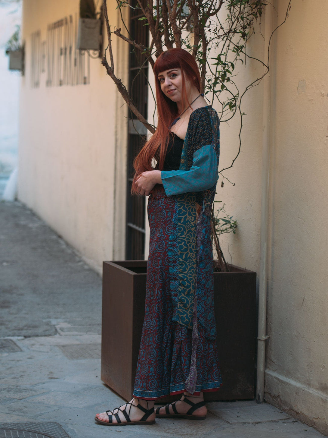 Pantaloni Raffaela - bordeaux - Bijondo