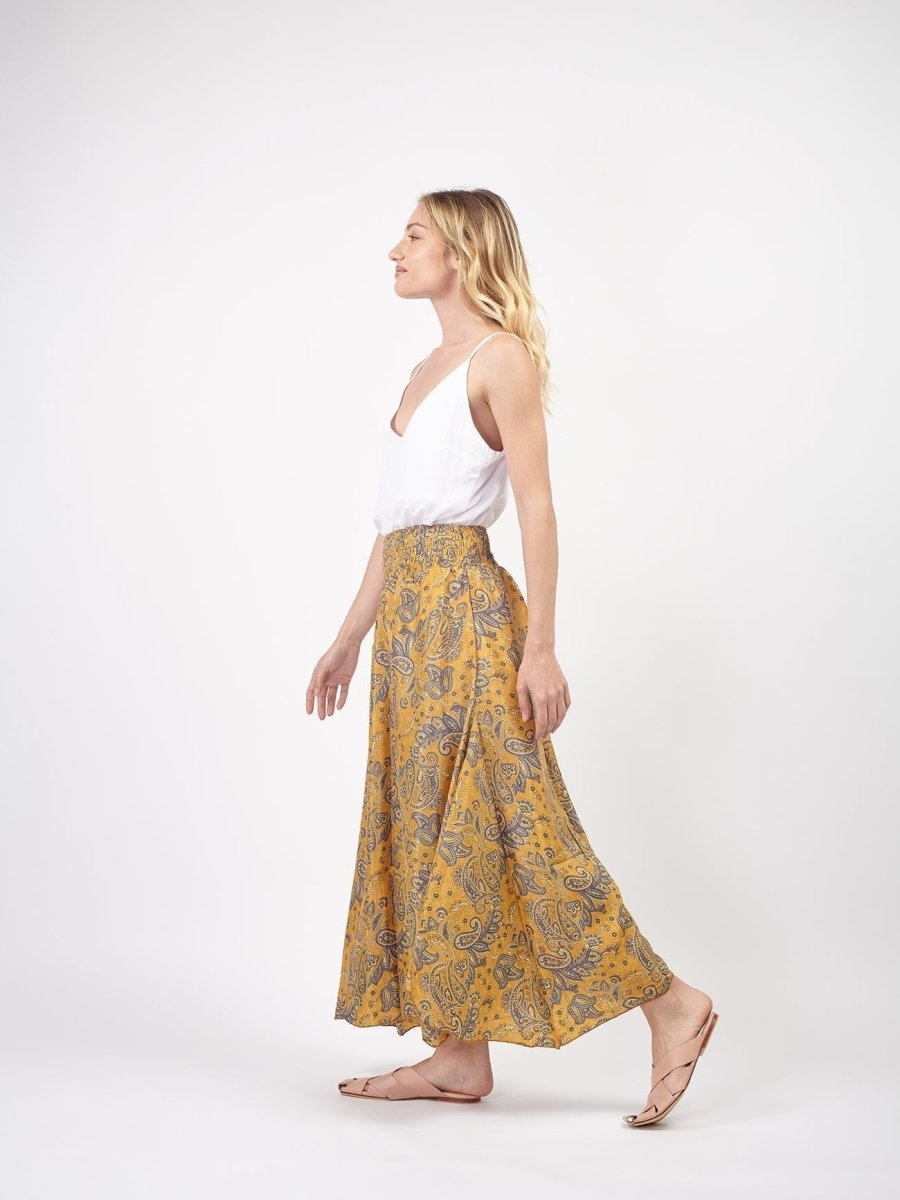 Pantaloni Seta Giselle - petrolio - Bijondo