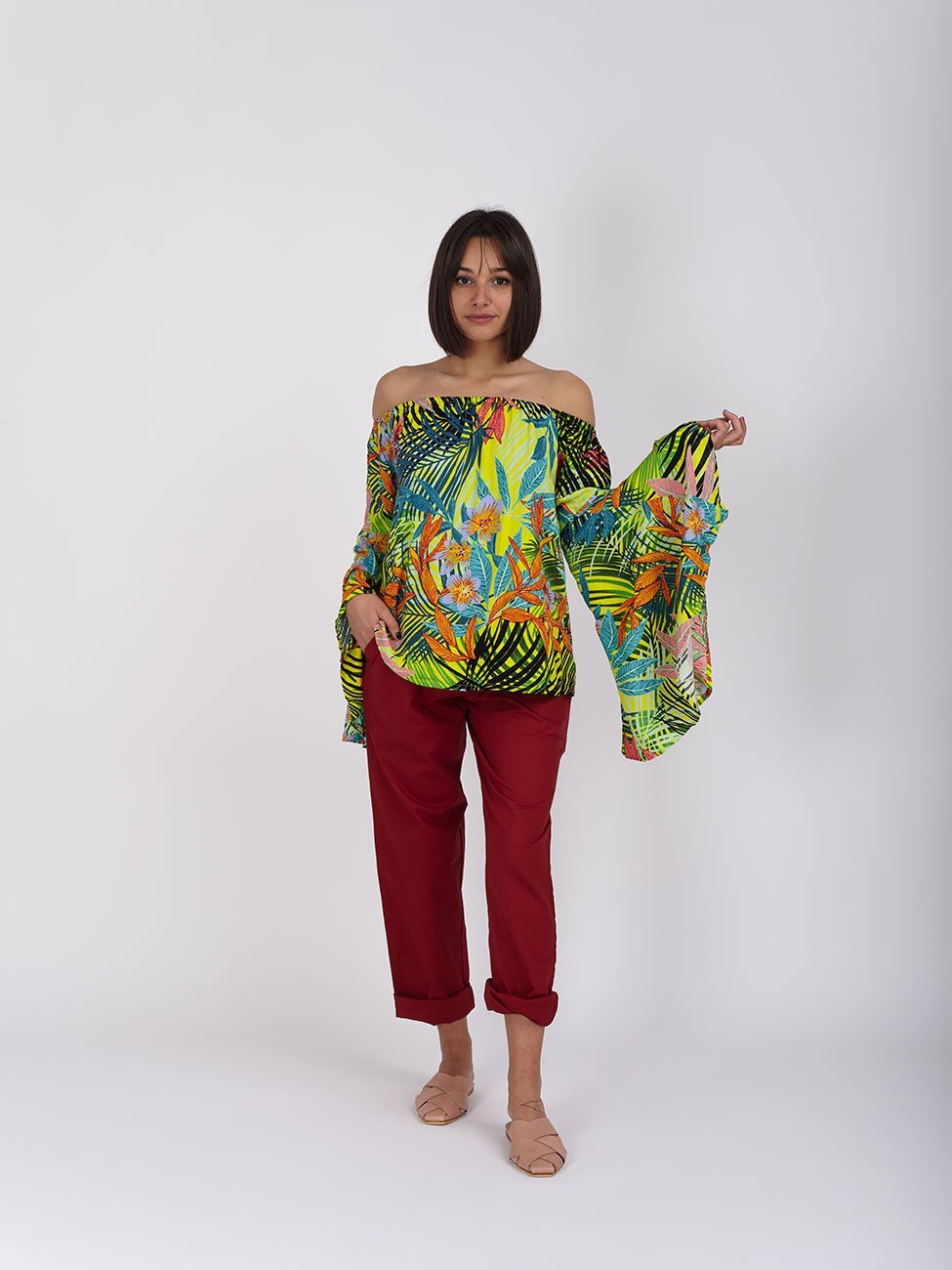 Pantaloni Uma - rosso - Bijondo