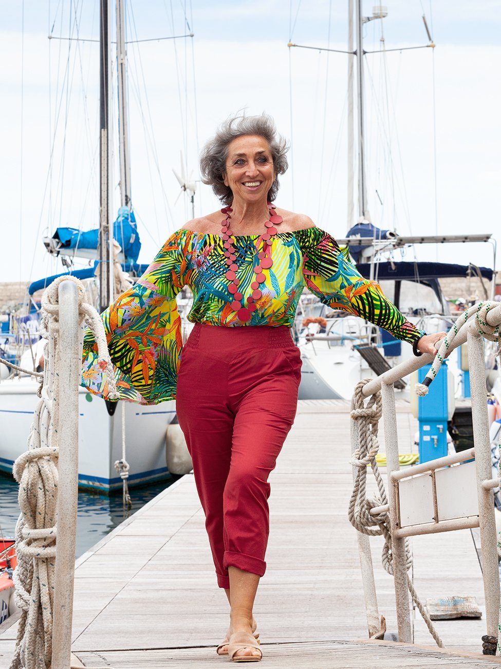 Pantaloni Uma - rosso - Bijondo