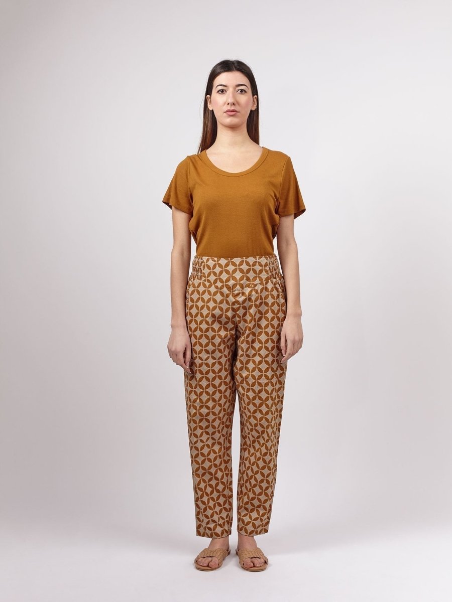 Pantaloni Uma Cotone - ocra - Bijondo