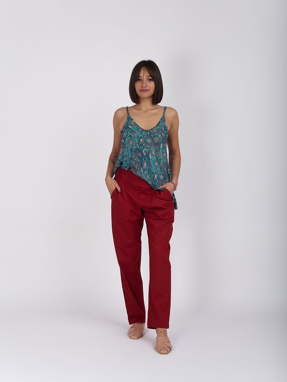 Pantaloni Uma - rosso - Bijondo