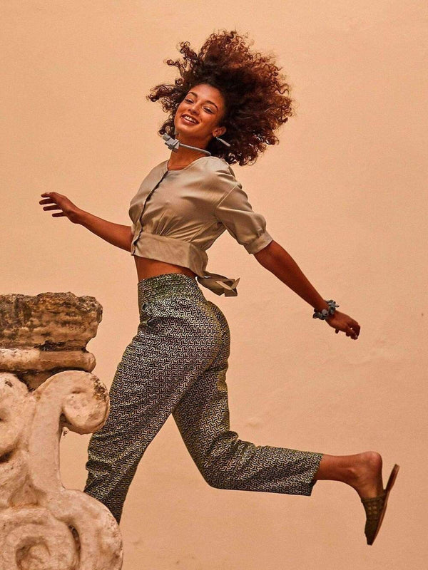 Pantaloni Uma - verde - Bijondo