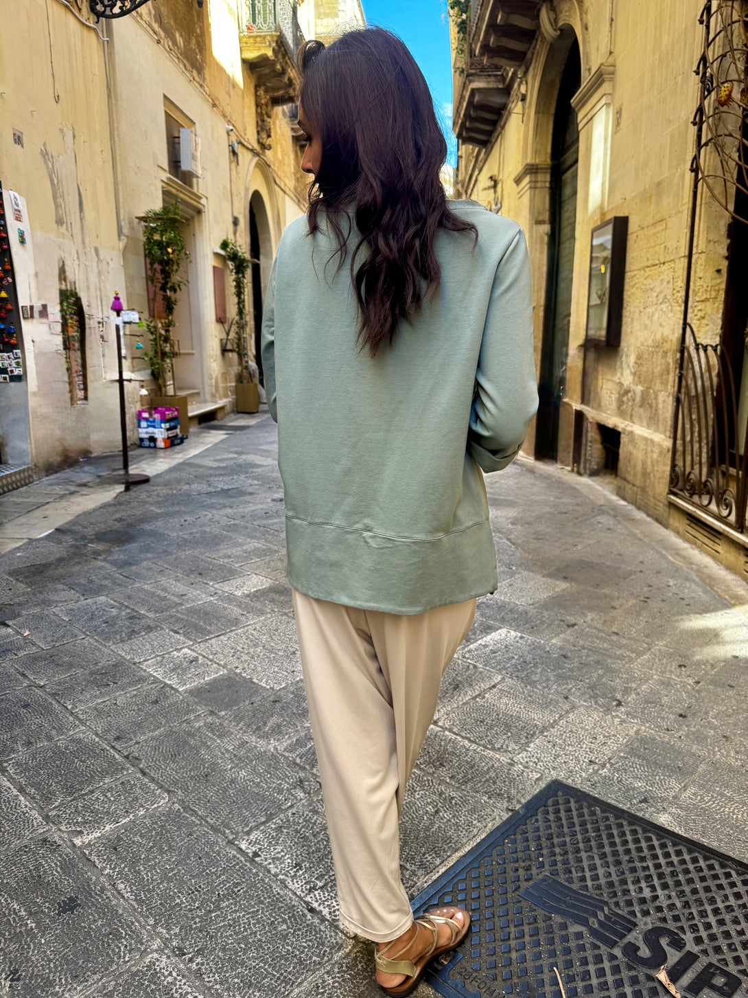 Pantaloni morbidi elastico in vita Devi-pantaloni-Bijondo-Bijondo