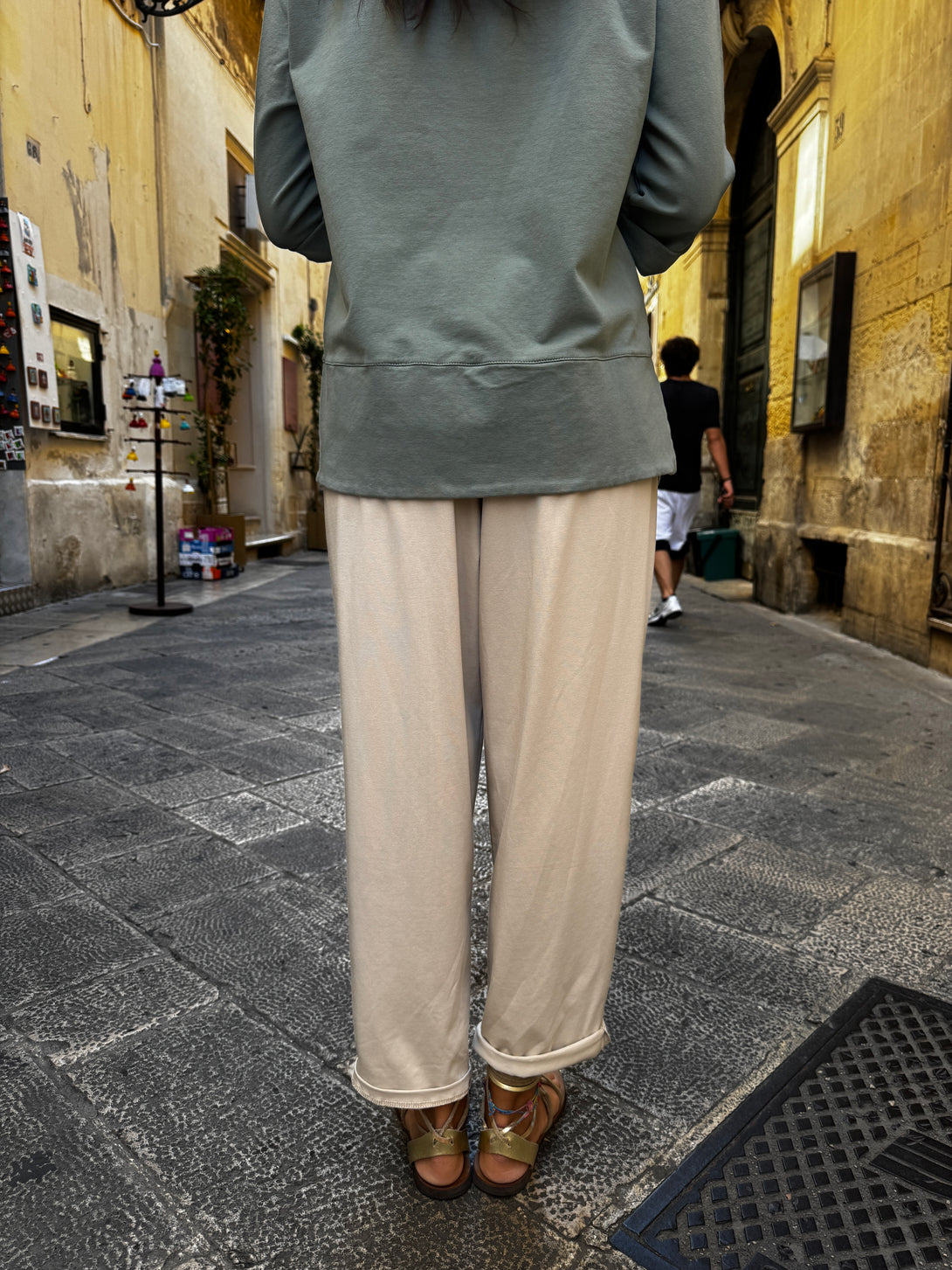 Pantaloni morbidi elastico in vita Devi-pantaloni-Bijondo-Bijondo