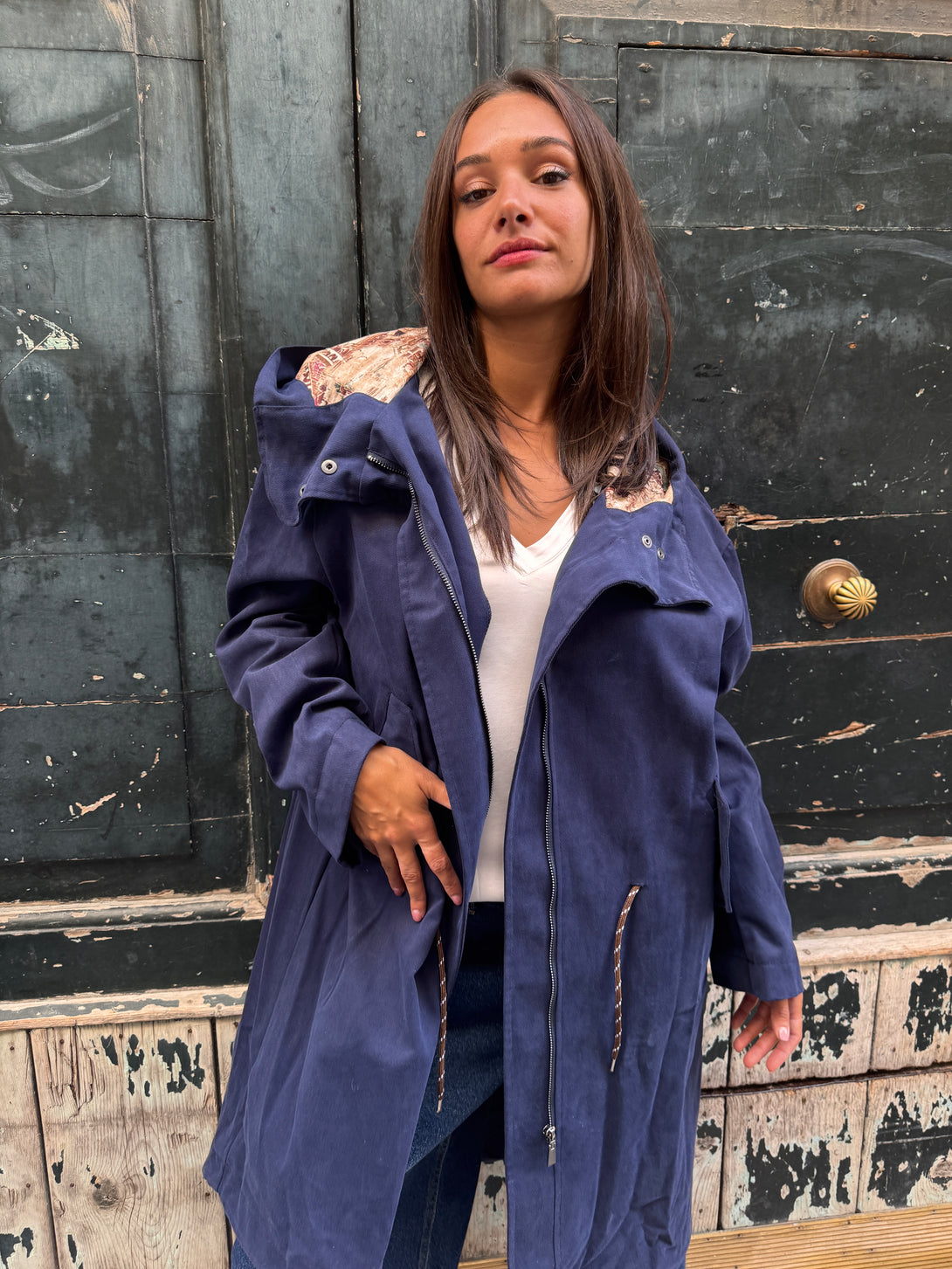 Parka coulisse cotone Camilla-giacca-Bijondo-Bijondo