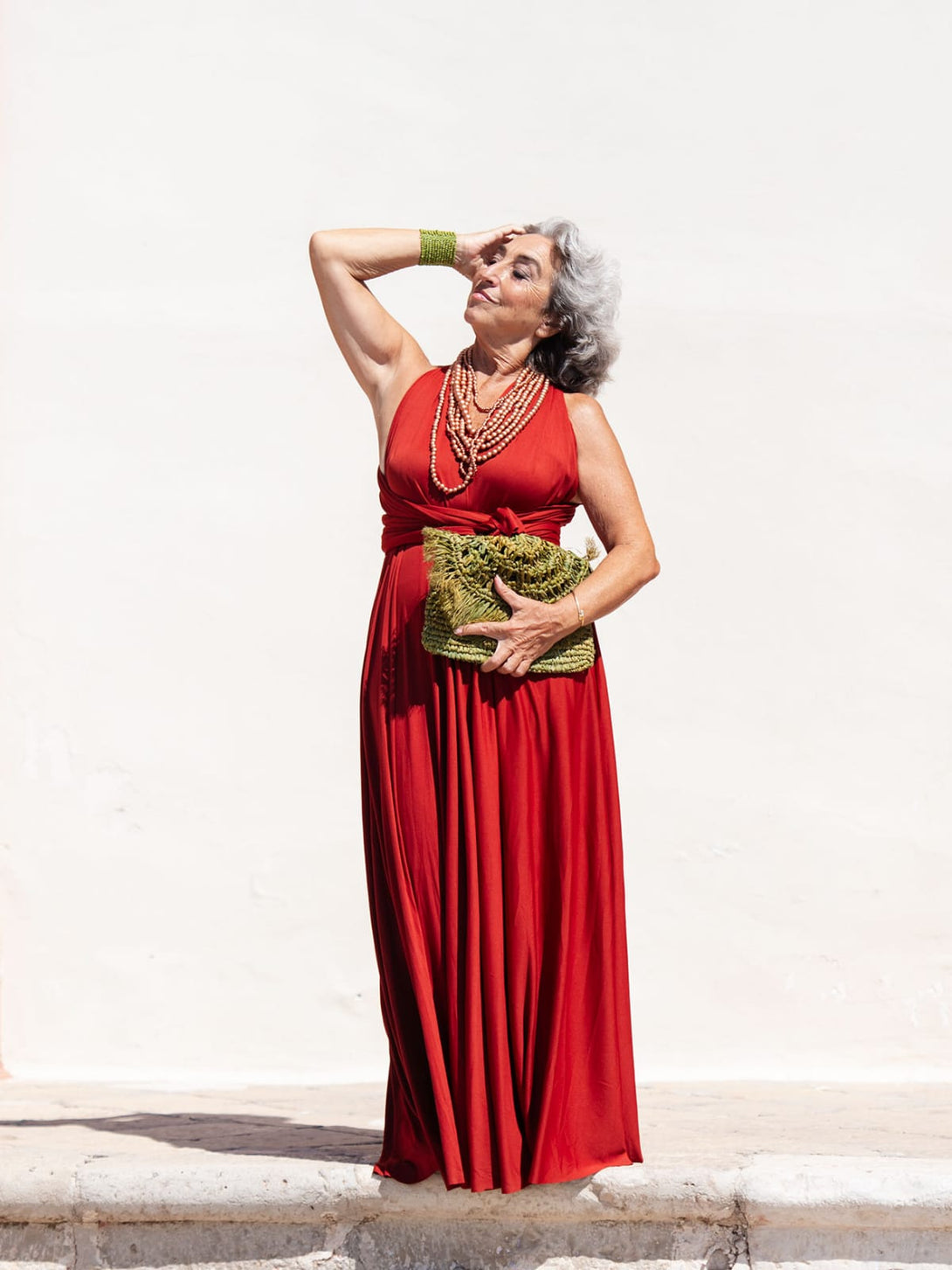 Pochette Amelia boho chic in rafia-acquamarina-Bijondo