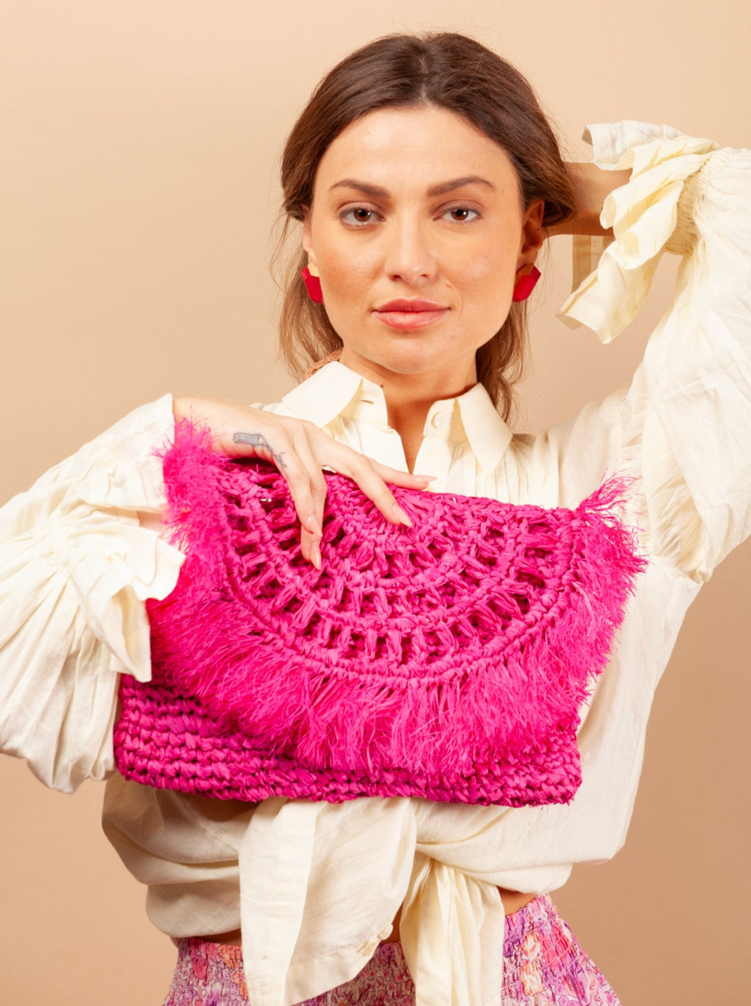 Pochette borsa Amelia boho chic in rafia-borsa-Sam-Bijondo