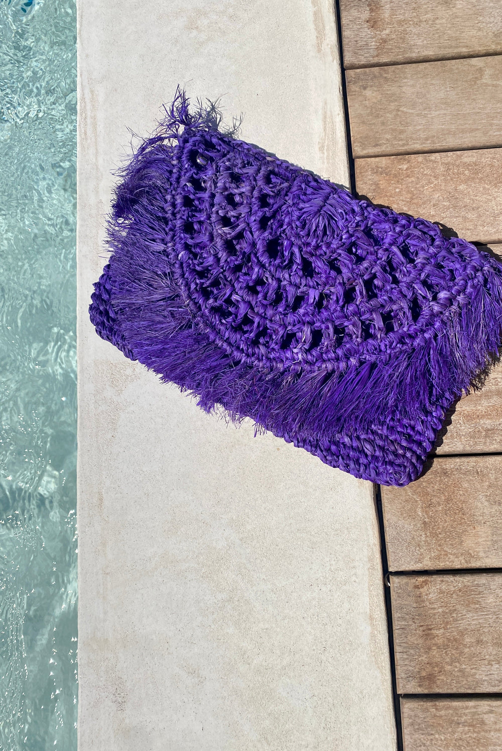 Pochette borsa Amelia boho chic in rafia – Bijondo