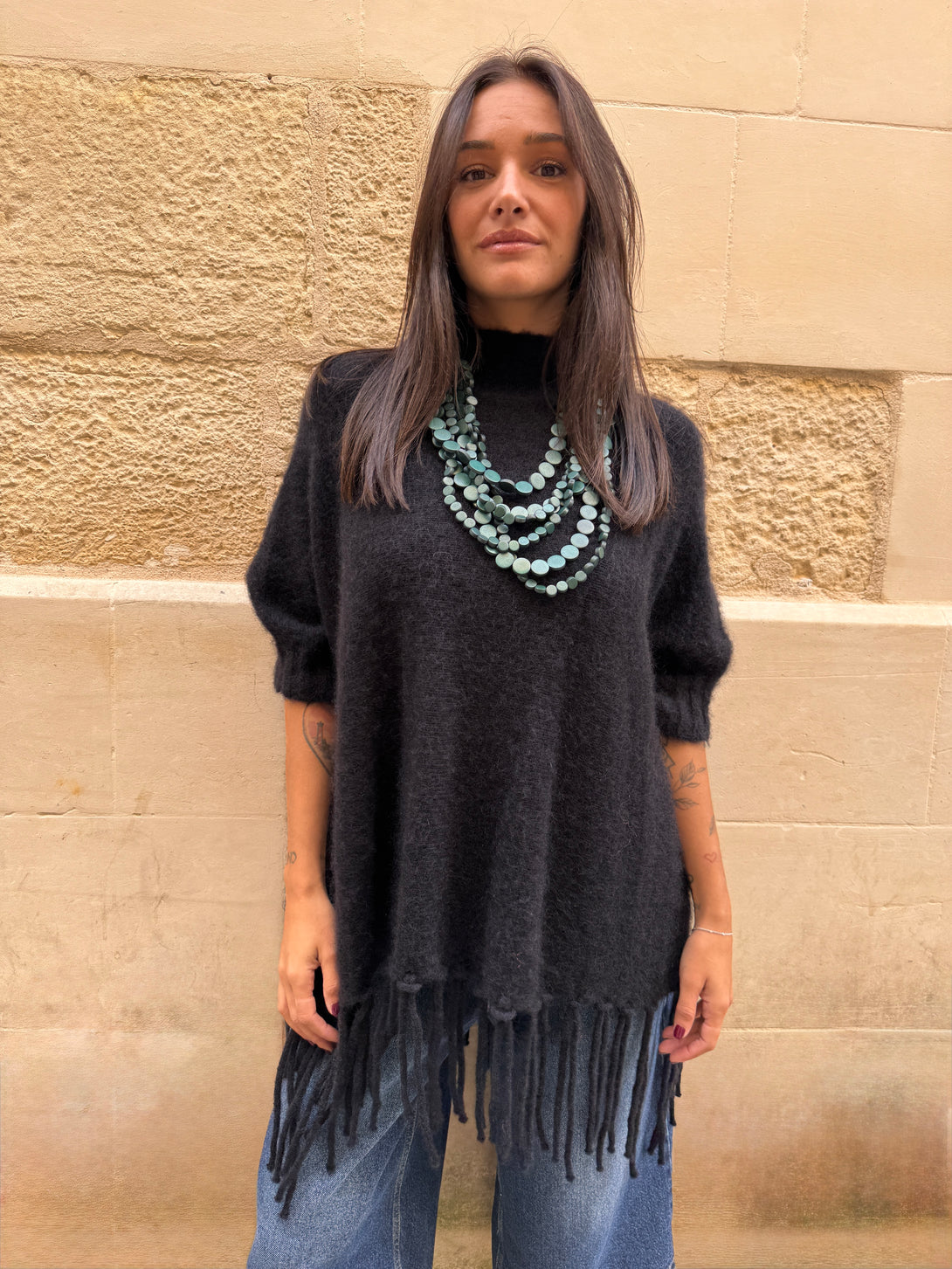 Poncho Kid Mohair Pamela-Maglione-Bijondo-Bijondo