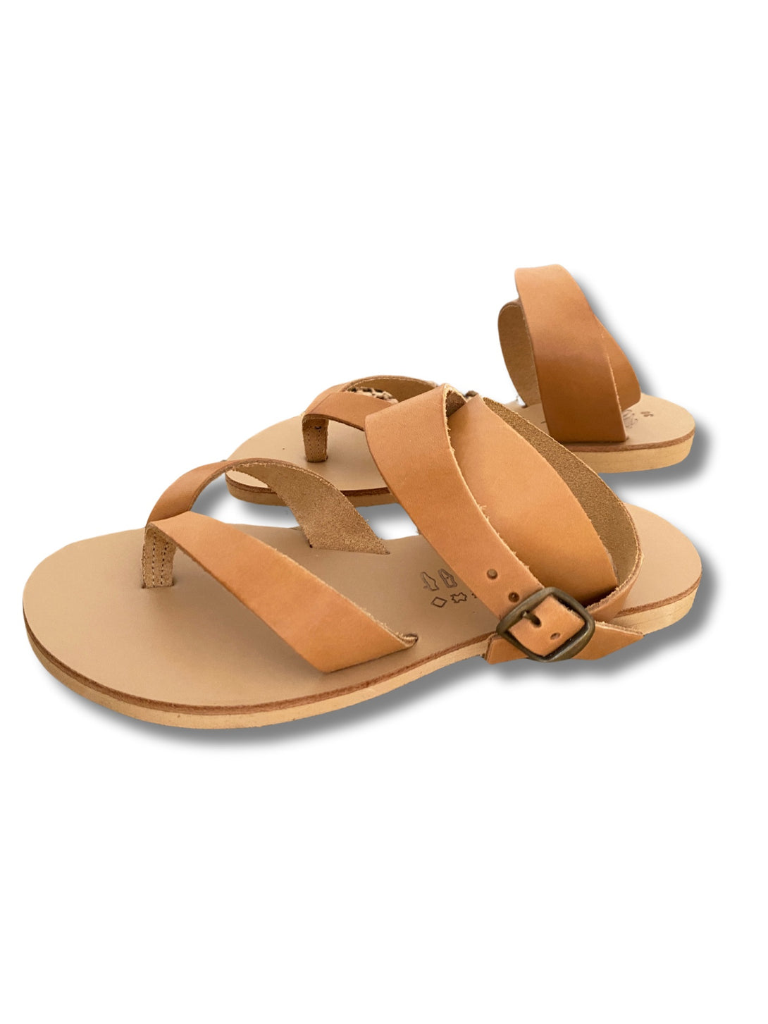 Sandalo in pelle cuoio Chrissy-scarpe-Bijondo-Bijondo