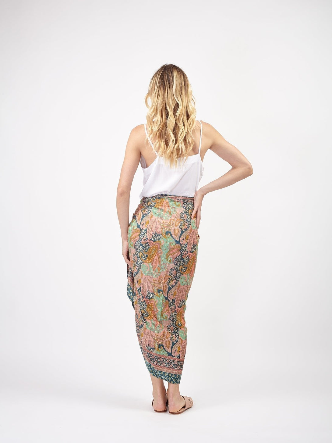 Sciarpa Pareo in seta Kauane - cashmere - Bijondo