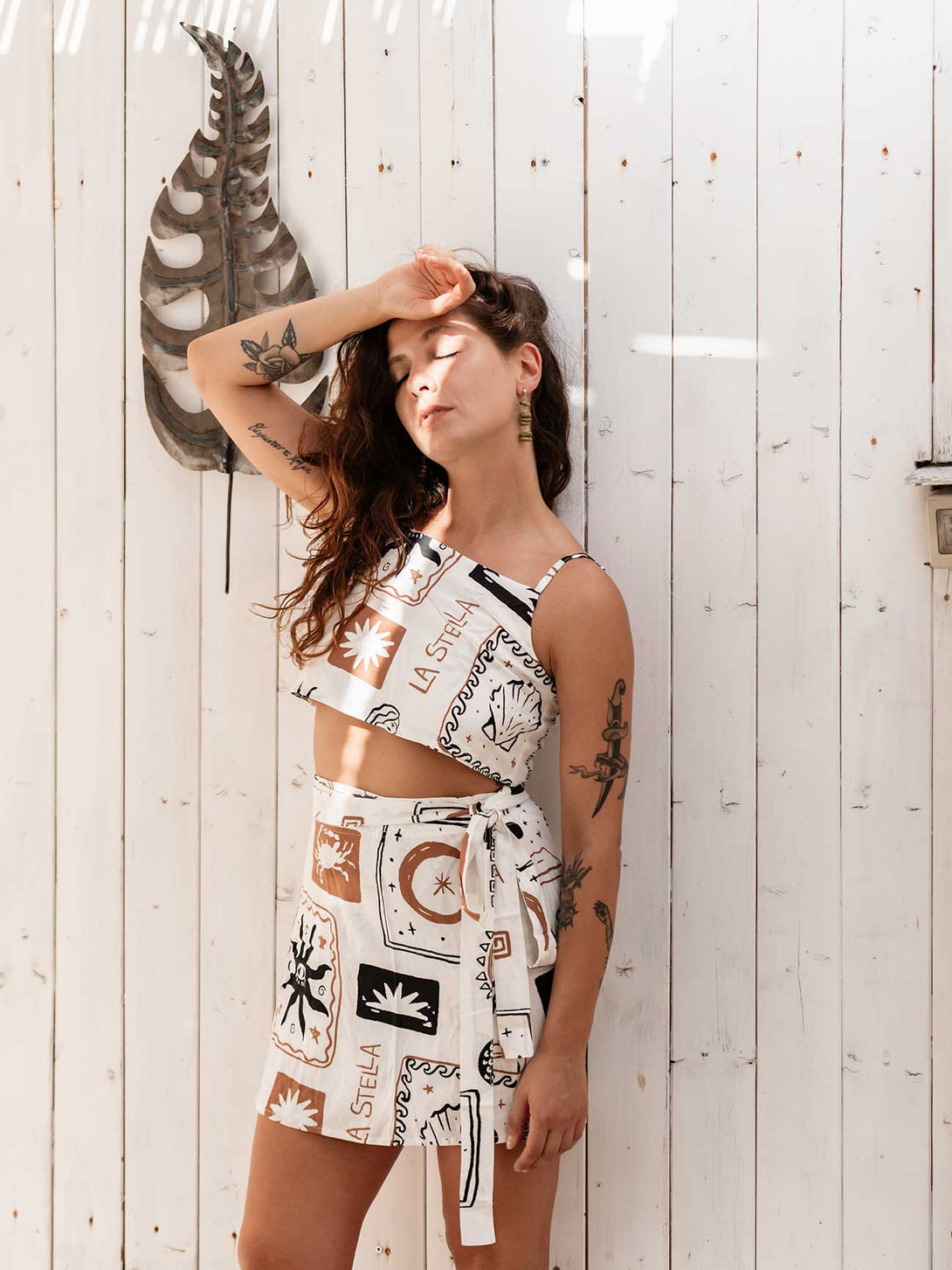 Set "Luna" in Viscosa Stampata-Set-Bijondo-Bijondo