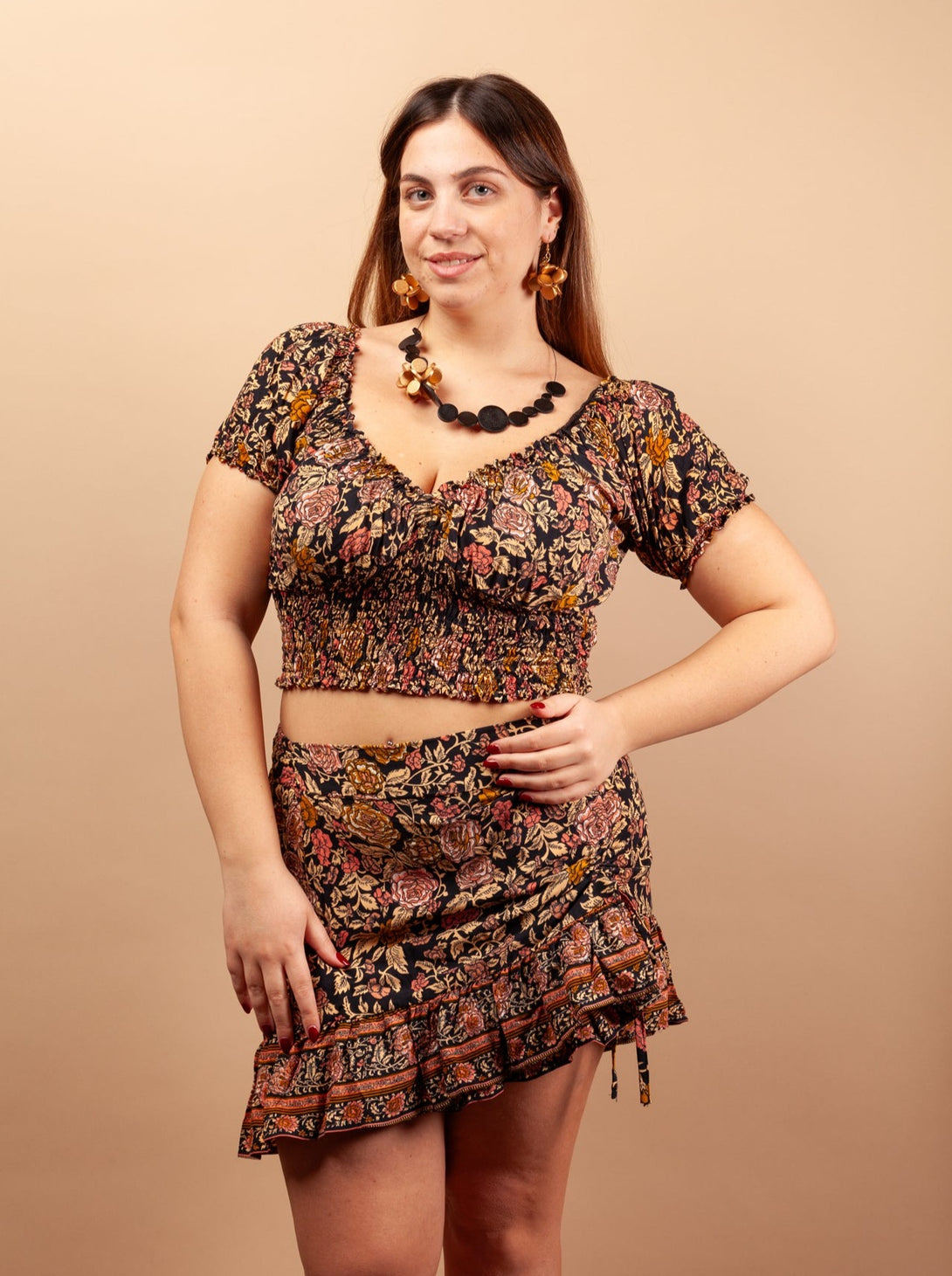 Set rayon Mini Georgina-Set-Bijondo-marrone-taglia unica-Bijondo