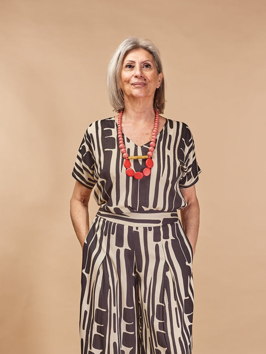 T-shirt rayon Sonia-maglia-Bijondo-Nero-S-M-Bijondo