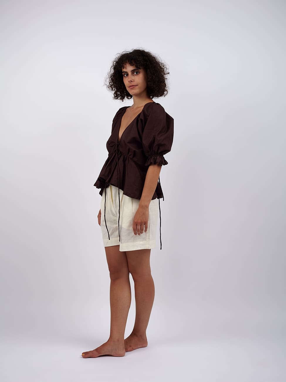 Top Boho Dhapu - marrone - Bijondo