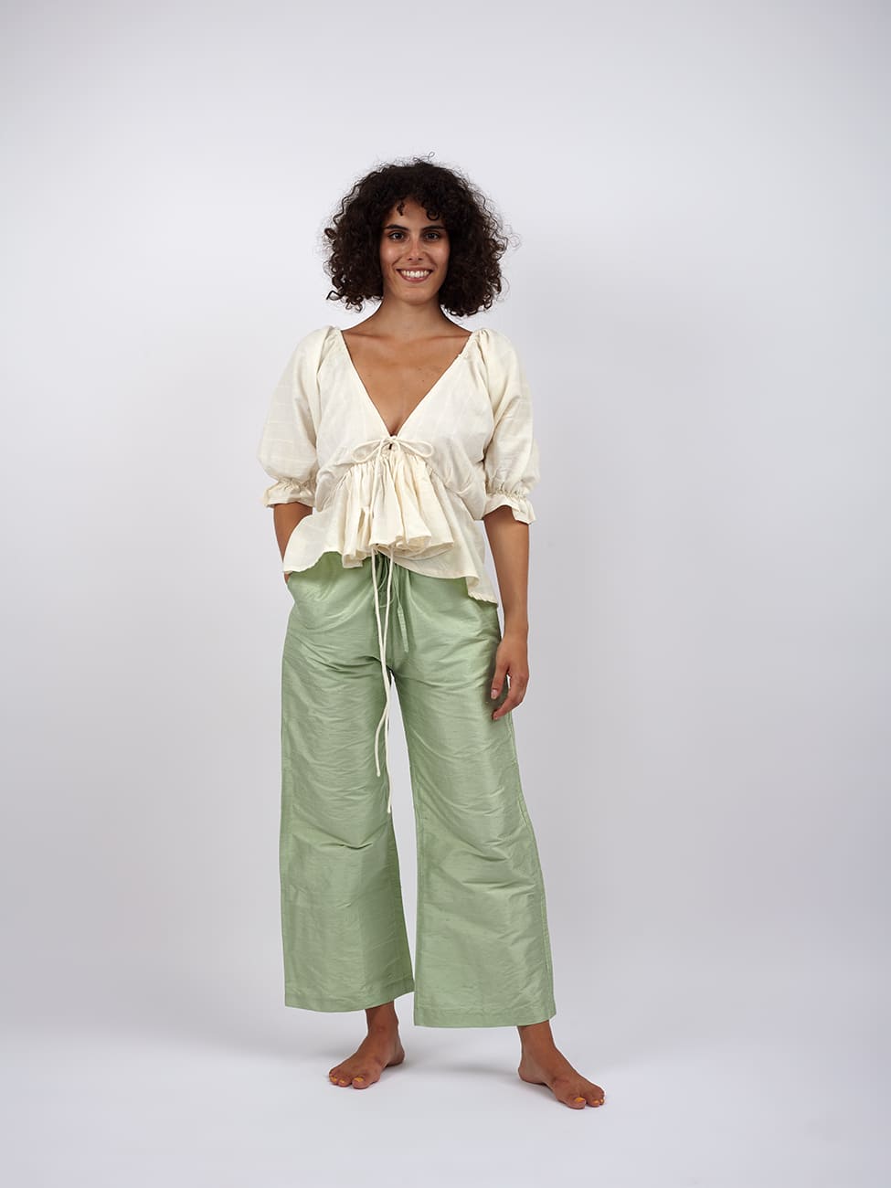 Top Boho Dhapu - bianco - Bijondo