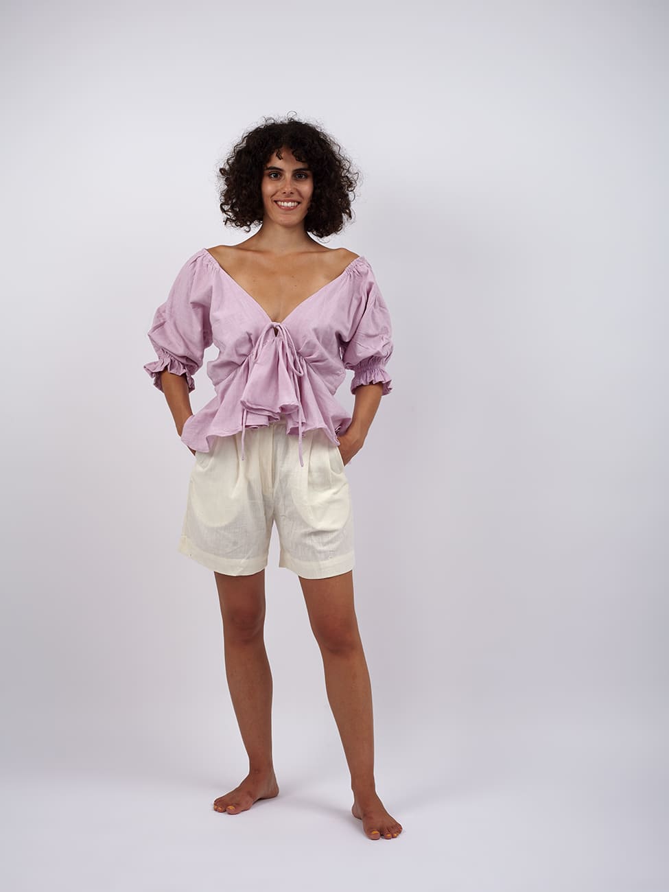 Top Boho Dhapu - lilla - Bijondo