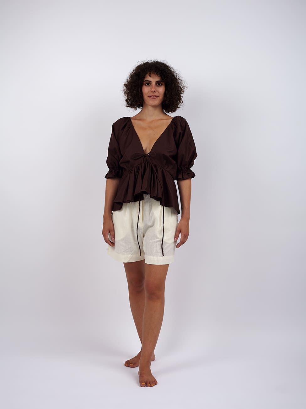 Top Boho Dhapu - marrone - Bijondo