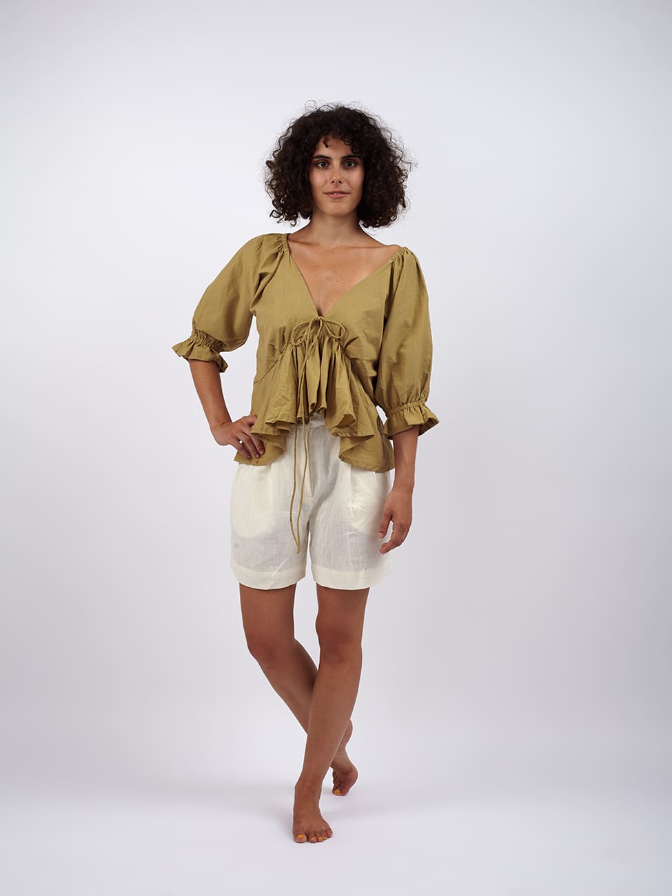 Top Boho Dhapu - beige - Bijondo