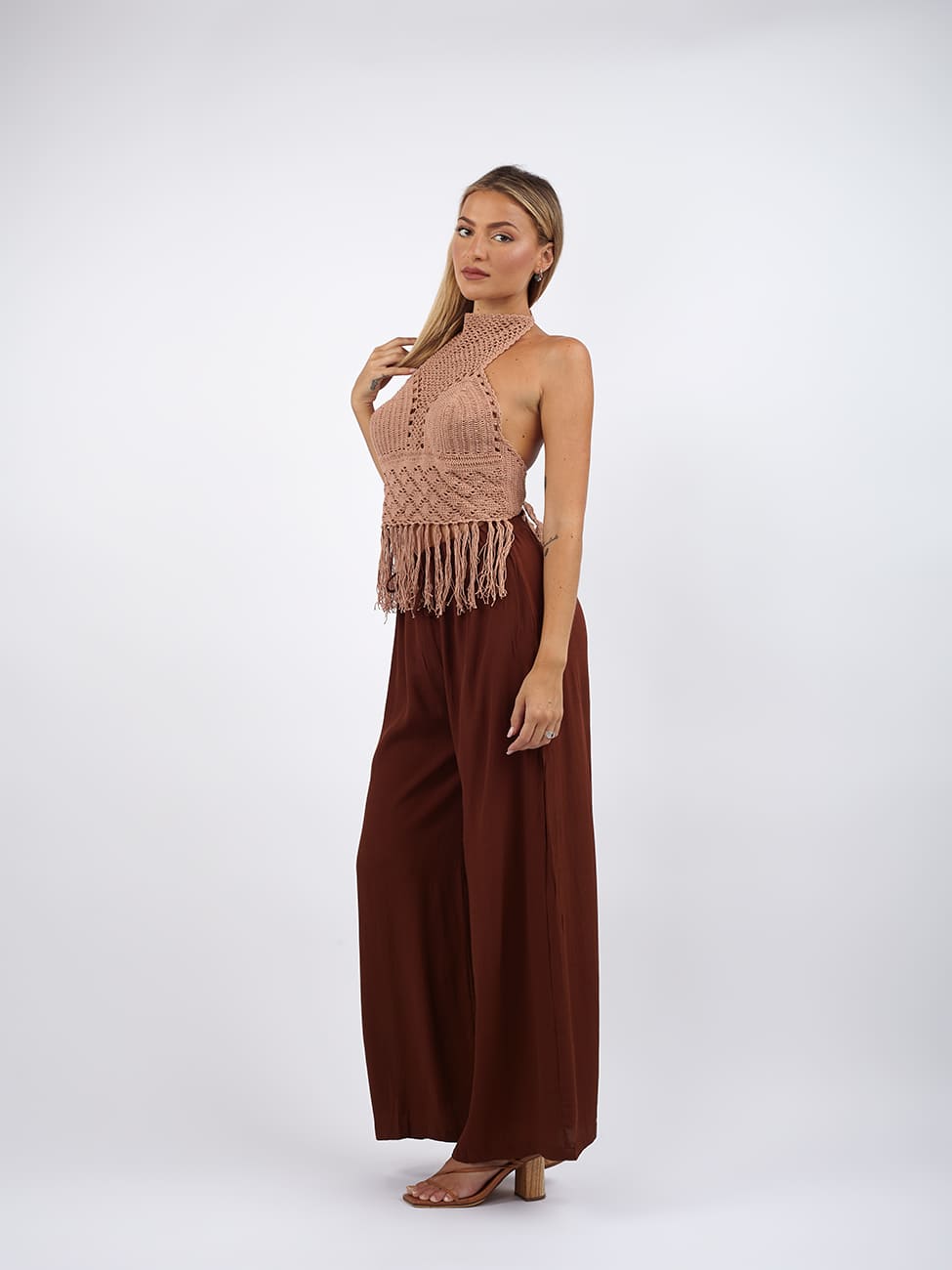 Top Crochet Klara - beige - Bijondo