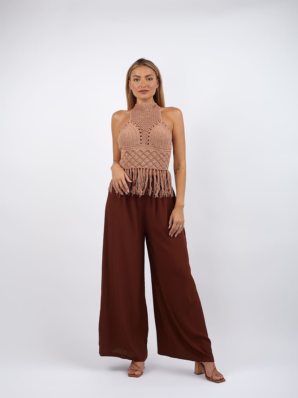 Top Crochet Klara - beige - Bijondo