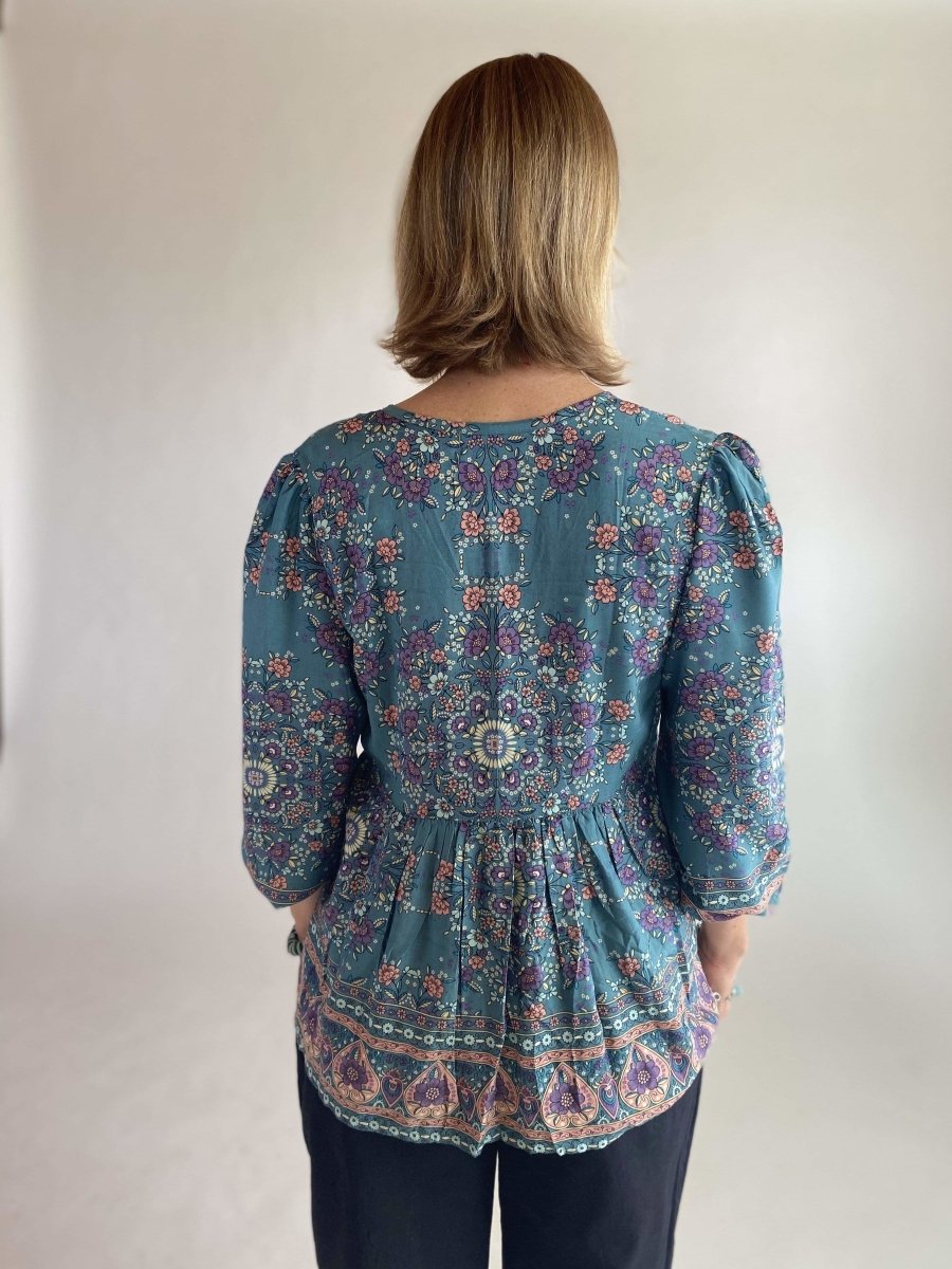 Top Megan - petrolio - Bijondo