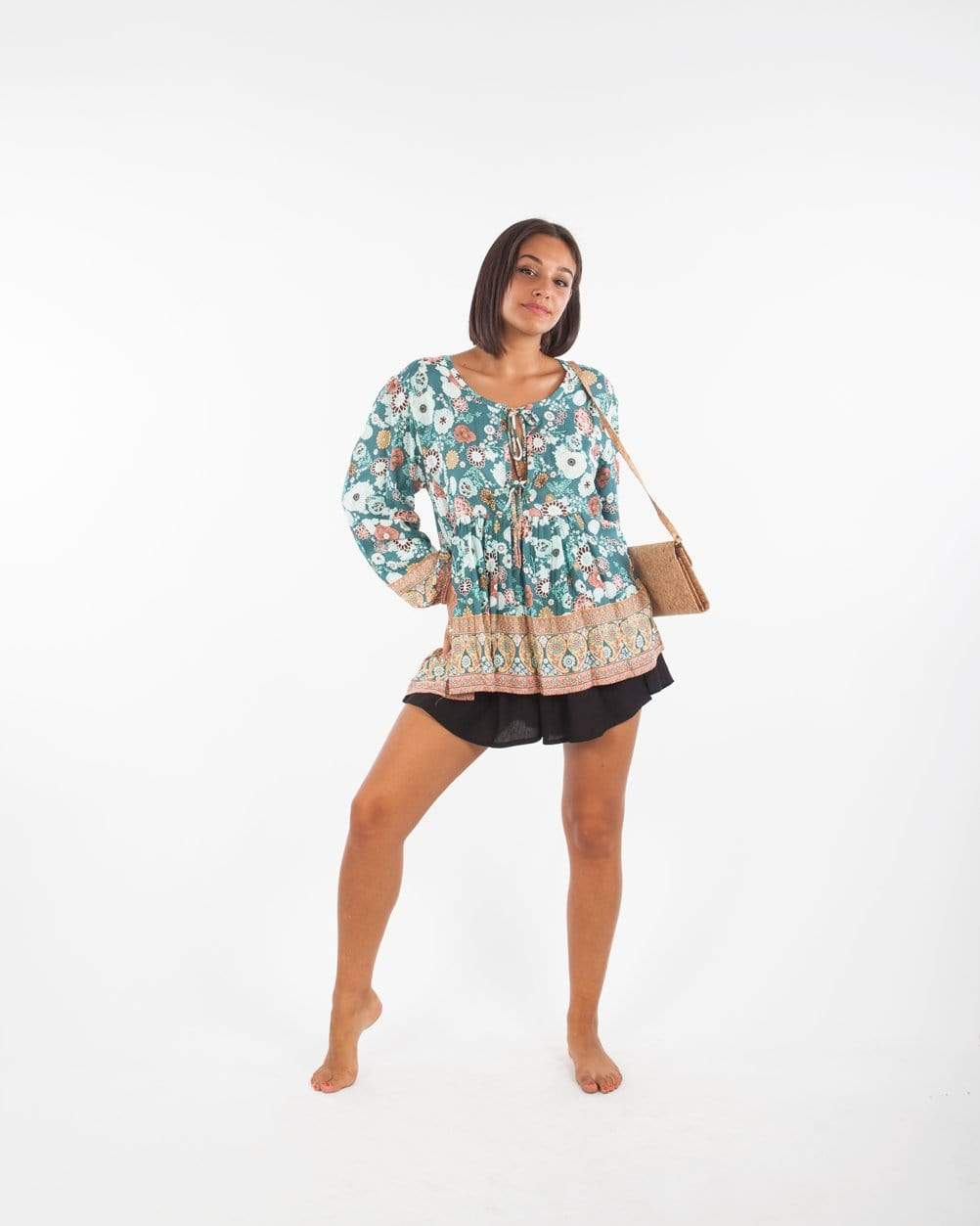 Top Megan - celeste - Bijondo