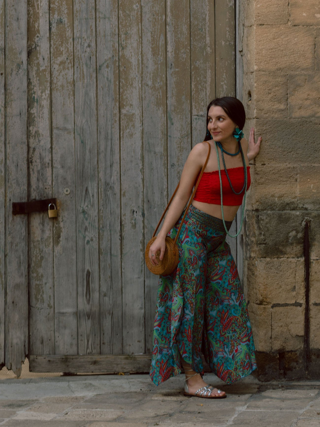 Top a fascia basic Nanni - verde - Bijondo