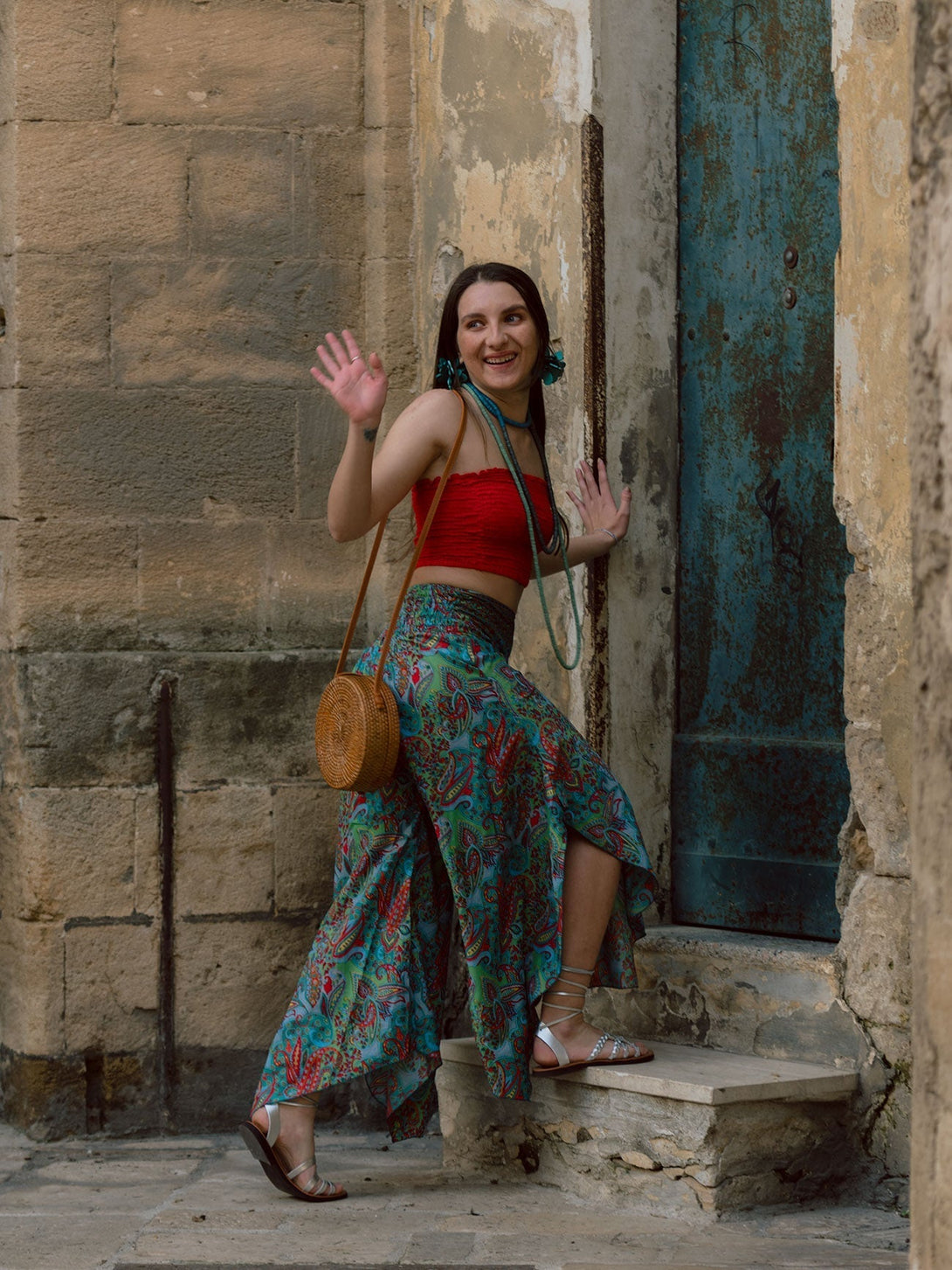 Top a fascia basic Nanni - verde - Bijondo