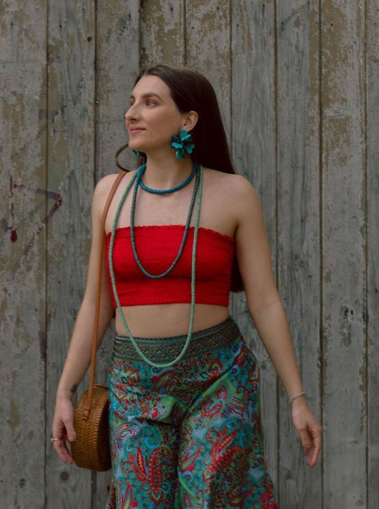 Top a fascia basic Nanni - rosso - Bijondo