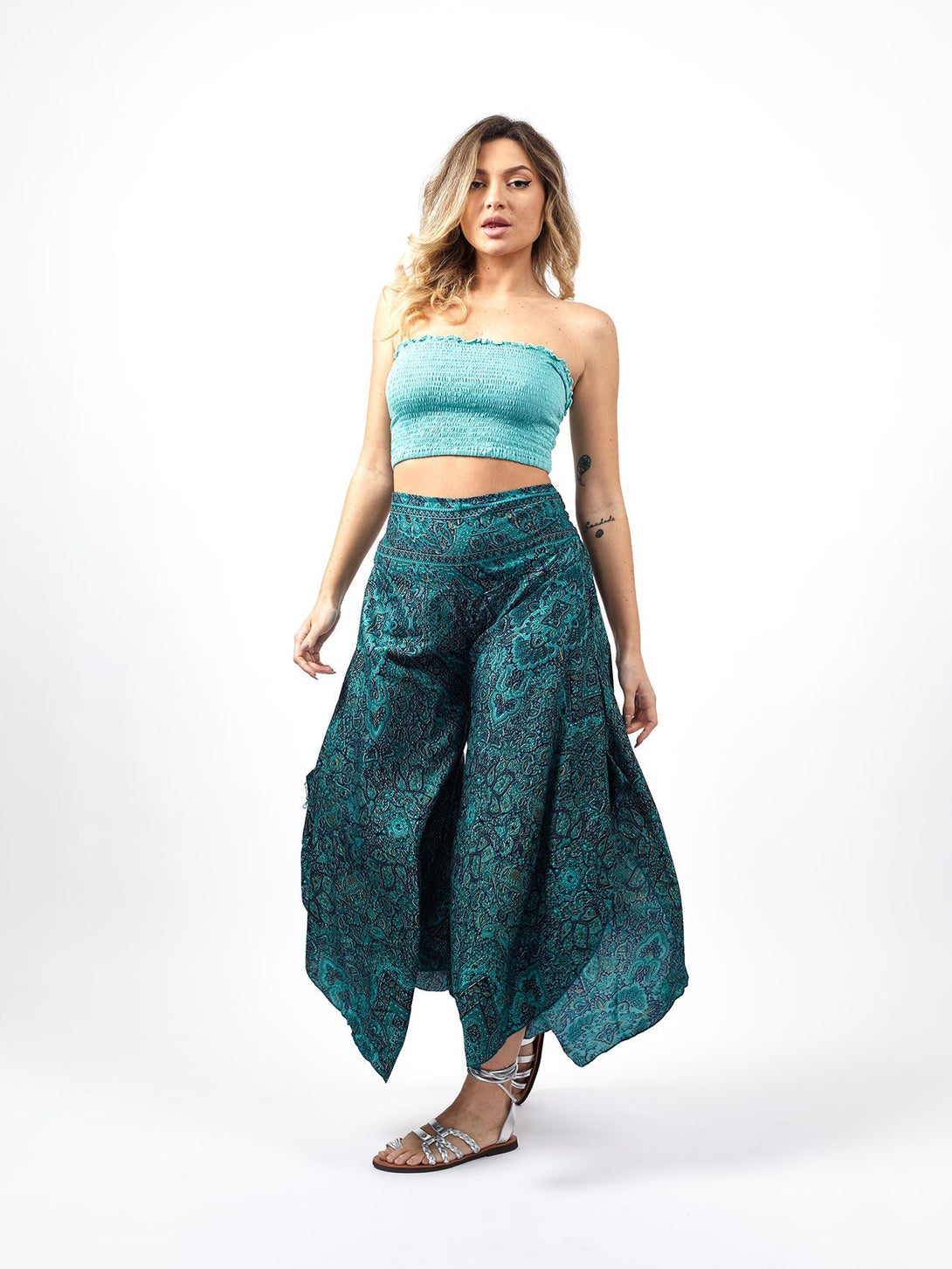 Top a fascia basic Nanni-turchese-Bijondo